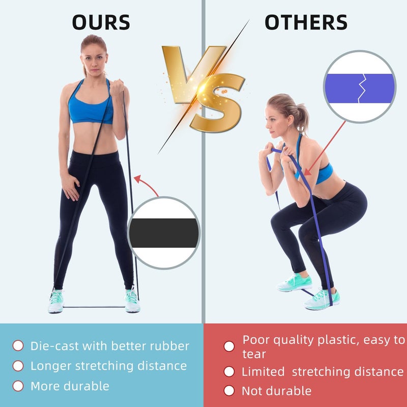 WSAKOUE Resistance Bands  Pull Up Bands  Pull Up Assist Band Exercise Resistance Bands for Men & Women Working Out  Body Stretching  Physical Therapy  Muscle Training - Green - Image 5